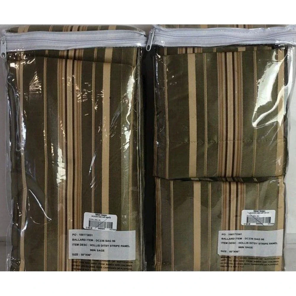 NEW Drapes Set Of 2 Ballard Designs Panels 50x96